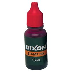 DIXON STAMP REFILL INK RED