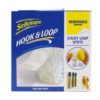 STICKY LOOP SPOTS REMOVABLE 22MM PK/125.