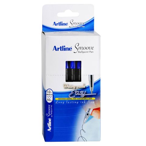 ARTLINE SMOOVE BALLPOINT PEN BLUE BX/50
