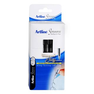 ARTLINE SMOOVE BALLPOINT PEN BLACK BX/50