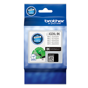 Brother LC432XLBK Black HY ink cartridge