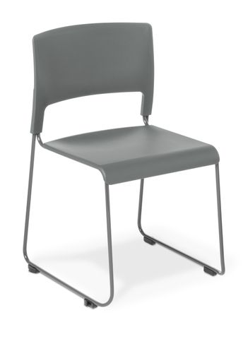 VISITOR CHAIR EDEN SLIM LINKABLE GREY