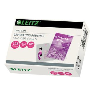 LEITZ LAMINATING POUCH 65X95MM 125 PK100