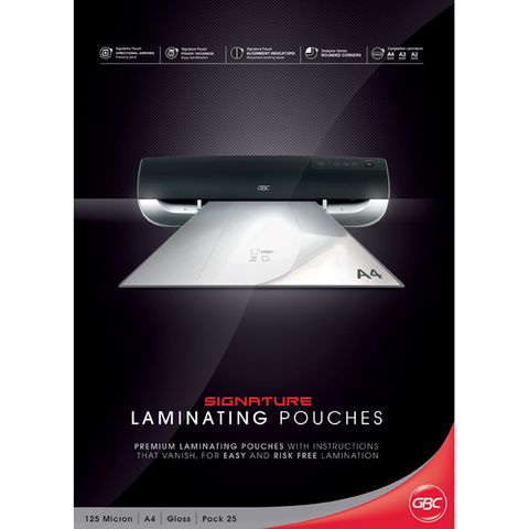 IBICO LAMINATING POUCHES A4 125 MIC PK25