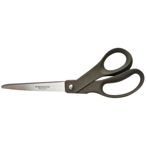 SCISSORS FISKARS 8" UNVERSAL RECYCLED BL