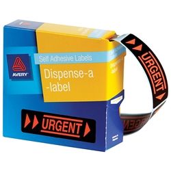 AVERY PRINTED LABEL 19X64 URGENT PK125