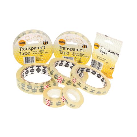 MARBIG TAPE OFFICE 18MMX33M TRANSPARENT