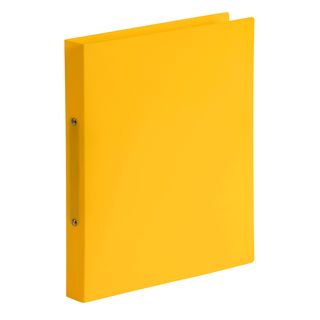 MARBIG A4 PP RING BINDER 2D 25MM LEMON