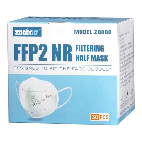 PARTICLE RESPIRATOR FFP2 WHITE PK/30.