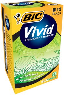 BIC ECO VIVID MARKERS BLACK