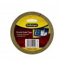 DOUBLE SIDED TAPE 24MM X 33M SELLOTAPE