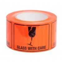 GLASS WITH CARE MESSAGE LABELS SELLOTAPE
