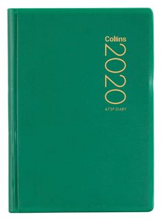 COLLINS DIARY A73P PVC GREEN EVEN YEAR