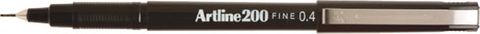 ARTLINE 200 FINELINER PEN 0.4MM BLACK