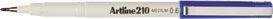 ARTLINE 210 FINELINER PEN 0.6MM BLUE