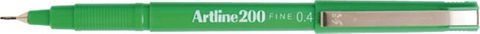 ARTLINE 200 FINELINER PEN 0.4MM GREEN