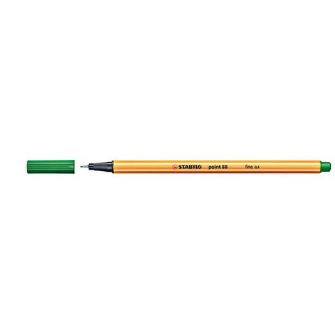 STABILO POINT PEN 88/36 FINELINER GREEN