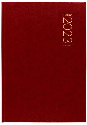 COLLINS DIARY A51 RED ODD YEAR 2025