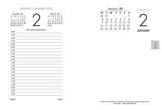 COLLINS DESK CALENDAR REFILL 13E O/Y