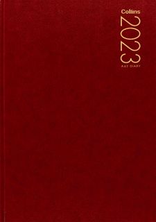 COLLINS DIARY A43 RED ODD YEAR