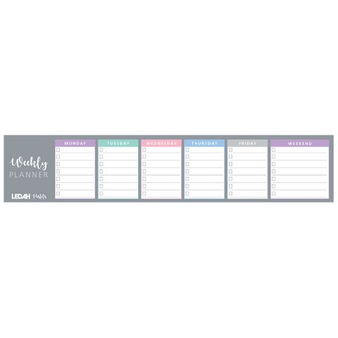 Ledah Pastels Weekly Keyboard Planner 60