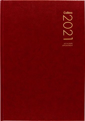 COLLINS DIARY A51A RED ODD YEAR 2025