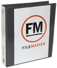 FM OVERLAY RINGBINDER BLACK A4 38MM 4D