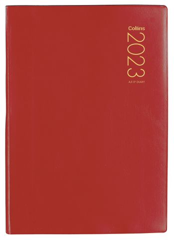 COLLINS DIARY A51P RED ODD YEAR 2023