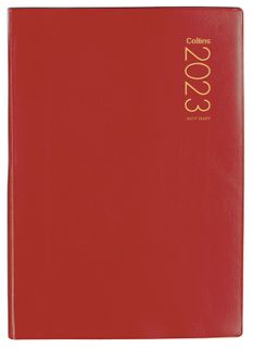 COLLINS DIARY A51P RED ODD YEAR 2023