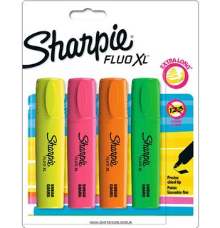 SHARPIE FLUO XL ASST HL CHISEL PK/4