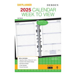 Debden Desk Dayplanner Refill 2025 W/V