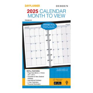 Debden Personal Dayplanner Refill 2025