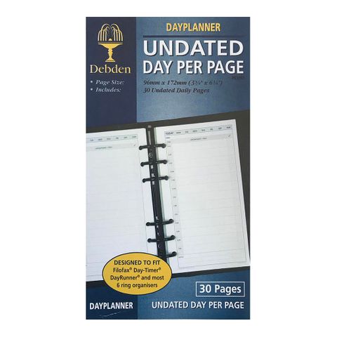 Debden Personal Dayplanner Refill U/D