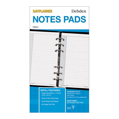 Debden Personal Dayplanner Notepad, PK2