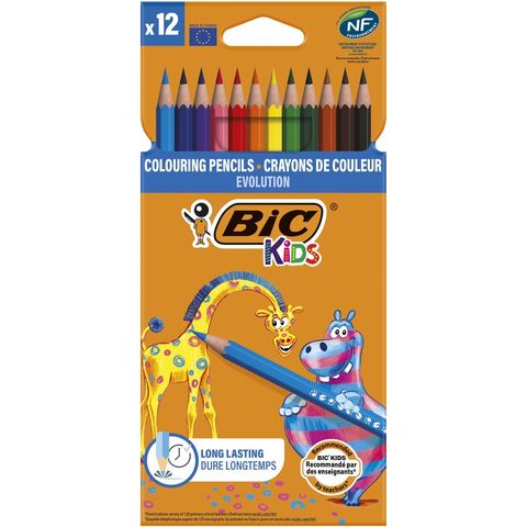 BIC KIDS PENCIL COLORS PK12