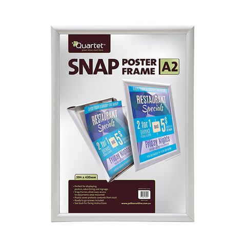 QUARTET DISPLAY BOARD SNAP FRAME A2 25MM