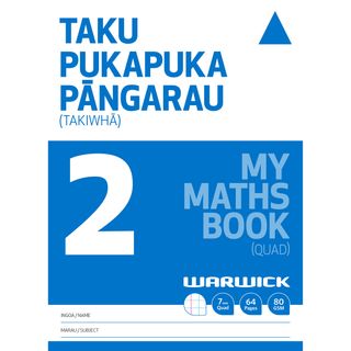 Warwick My Maths Book 2 7mm Quad 64 Page