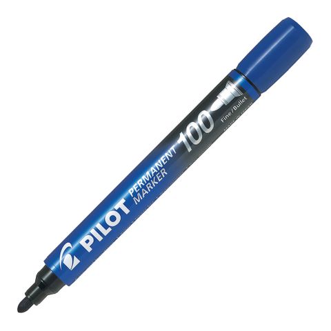 Pilot 100 Permanent Marker Bullet Blue