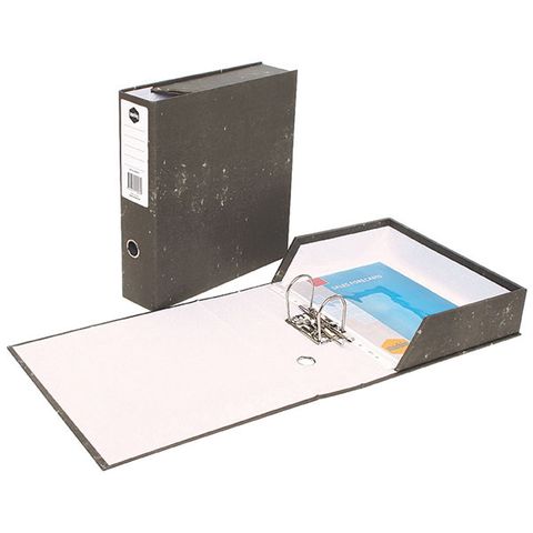 MARBIG LEVER ARCH BOX FILE A4 BLACK