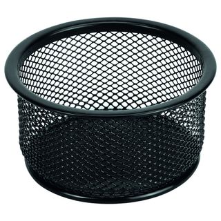 ESSELTE MESH PAPER CLIP HOLDER BLACK