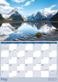 CALENDAR BEAUTIFUL NZ ODD YEAR