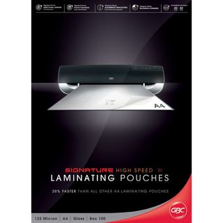 LAMINATING POUCHES GBC A4 H/SPEED PK100