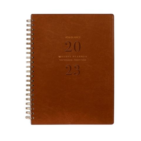 AT-A-GLANCE SIGNATURE A4 DIARY BROWN2023