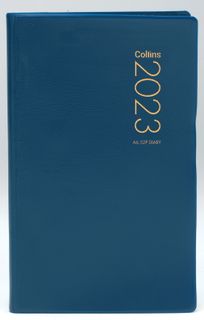 COLLINS DIARY A6.52P PVC NAVY ODD YEAR