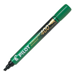 PILOT 400 PERMANENT MARKER CHISEL GREEN.