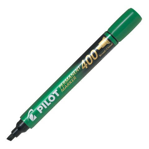 PILOT 400 PERMANENT MARKER CHISEL GREEN.