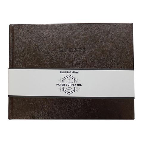 OSC VINTAGE GUEST BOOK BROWN