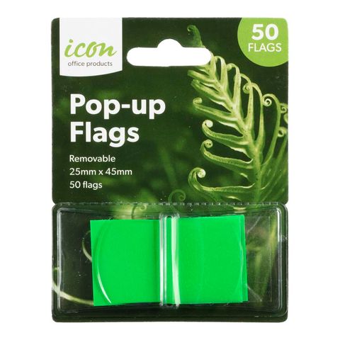 ICON POP-UP FLAGS PKT/50 GREEN