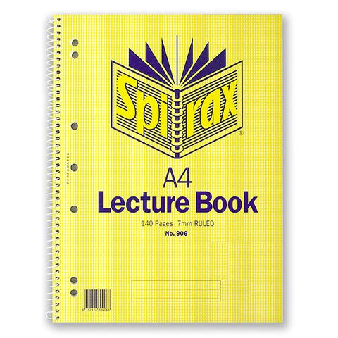 SPIRAX 906 LECTURE BOOK A4 S/O 140 PAGES