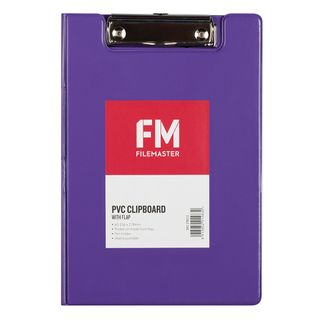 Clipboard PVC A5 FM Vivid With Flap Purp